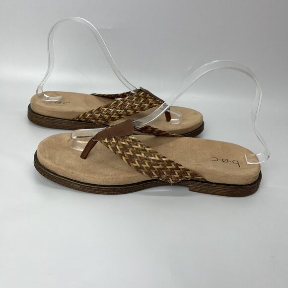 B.O.C Woven Flip‎ Flop Thong Sandals Womens 8 Slide Flats Summer Casual Beach - Picture 5 of 12